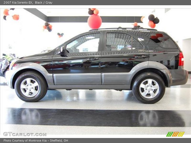 Black / Gray 2007 Kia Sorento EX