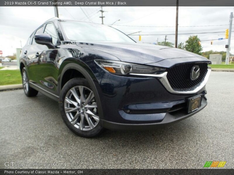 Deep Crystal Blue Mica / Black 2019 Mazda CX-5 Grand Touring AWD