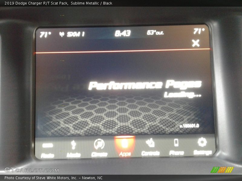 Sublime Metallic / Black 2019 Dodge Charger R/T Scat Pack