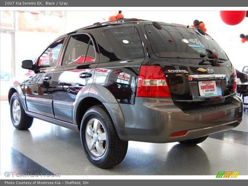Black / Gray 2007 Kia Sorento EX