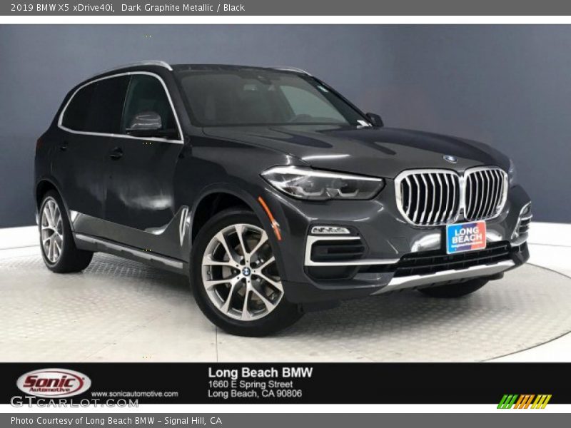 Dark Graphite Metallic / Black 2019 BMW X5 xDrive40i