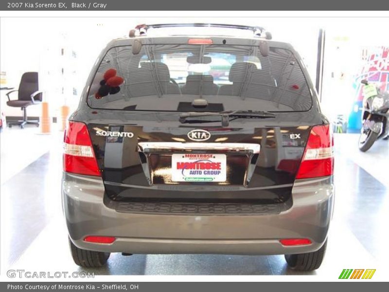 Black / Gray 2007 Kia Sorento EX