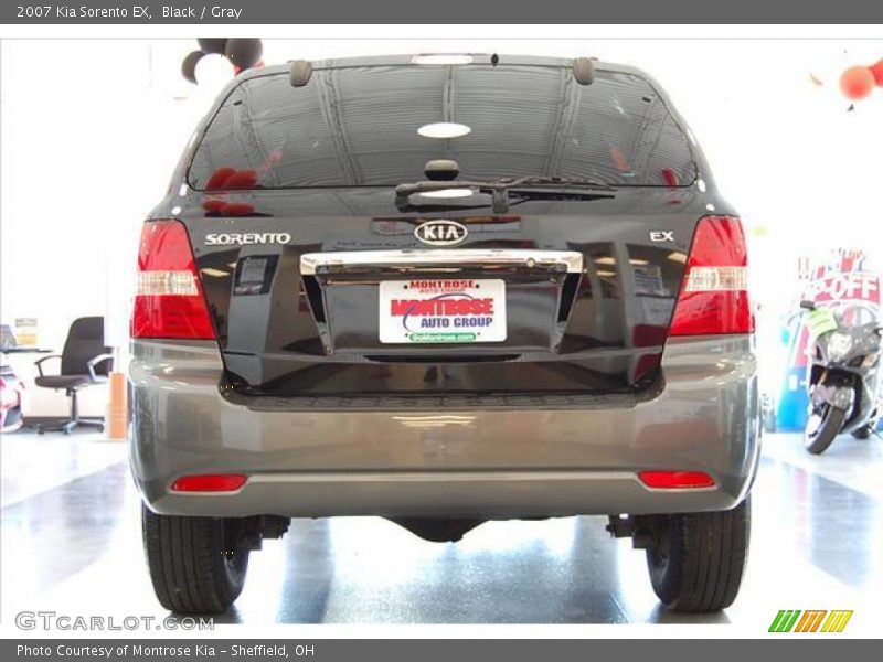 Black / Gray 2007 Kia Sorento EX