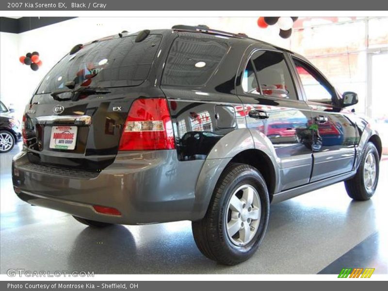 Black / Gray 2007 Kia Sorento EX