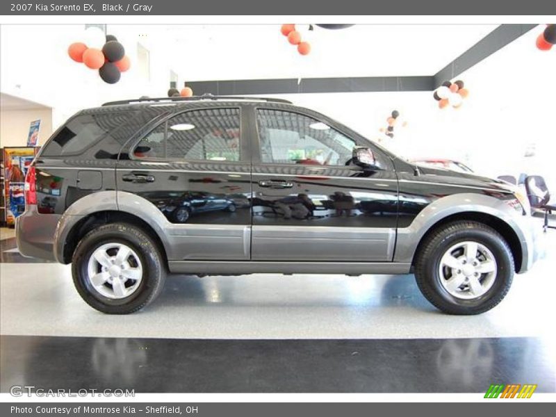 Black / Gray 2007 Kia Sorento EX
