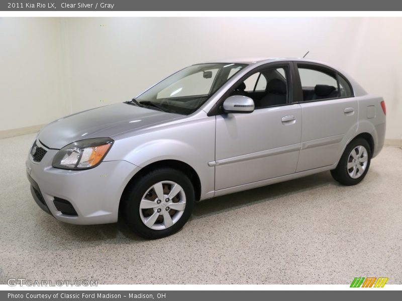 Clear Silver / Gray 2011 Kia Rio LX