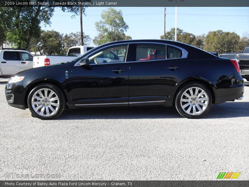 Tuxedo Black Metallic / Light Camel 2009 Lincoln MKS Sedan
