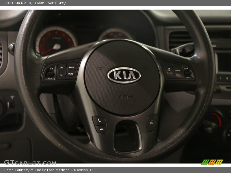 Clear Silver / Gray 2011 Kia Rio LX