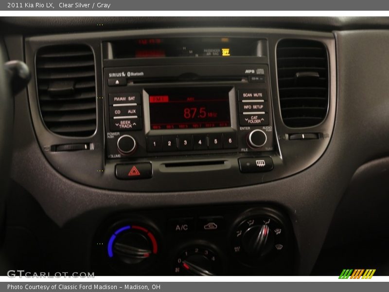 Clear Silver / Gray 2011 Kia Rio LX