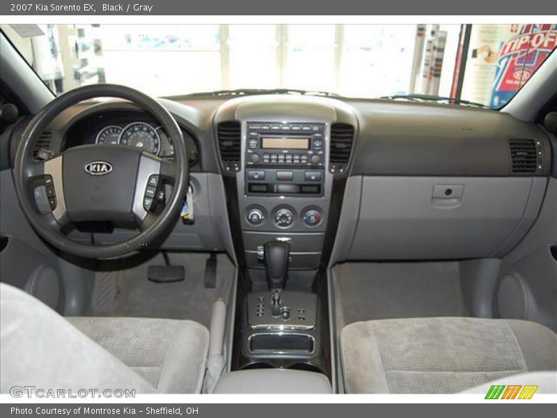 Black / Gray 2007 Kia Sorento EX