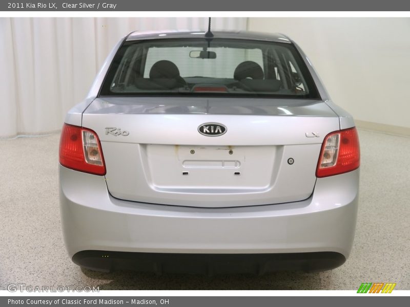 Clear Silver / Gray 2011 Kia Rio LX