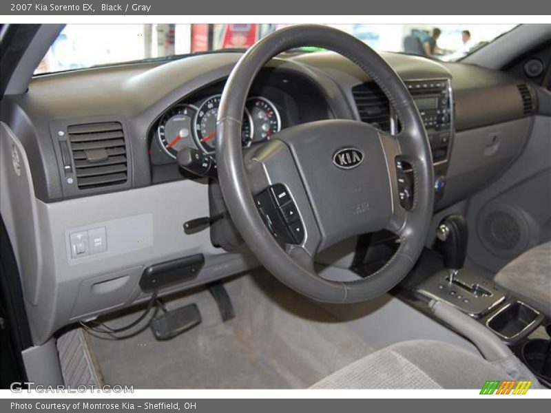 Black / Gray 2007 Kia Sorento EX