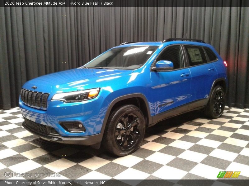 Hydro Blue Pearl / Black 2020 Jeep Cherokee Altitude 4x4