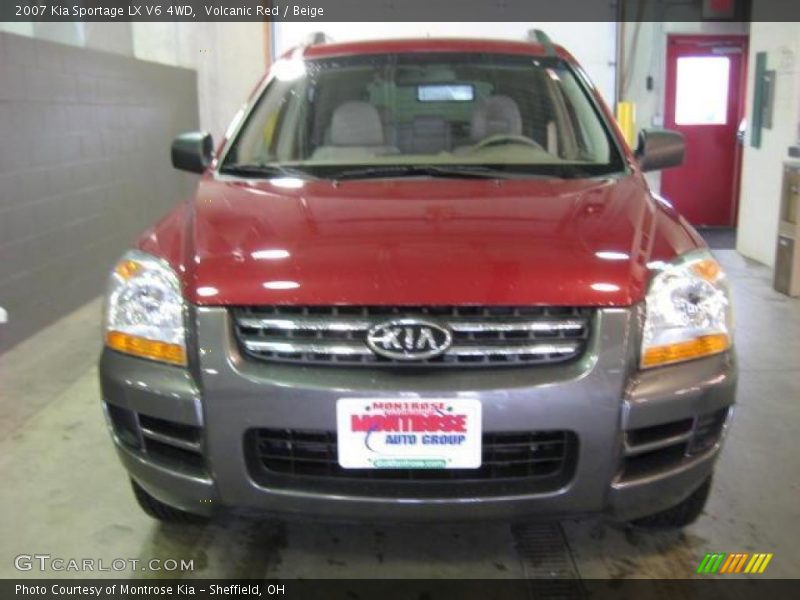 Volcanic Red / Beige 2007 Kia Sportage LX V6 4WD