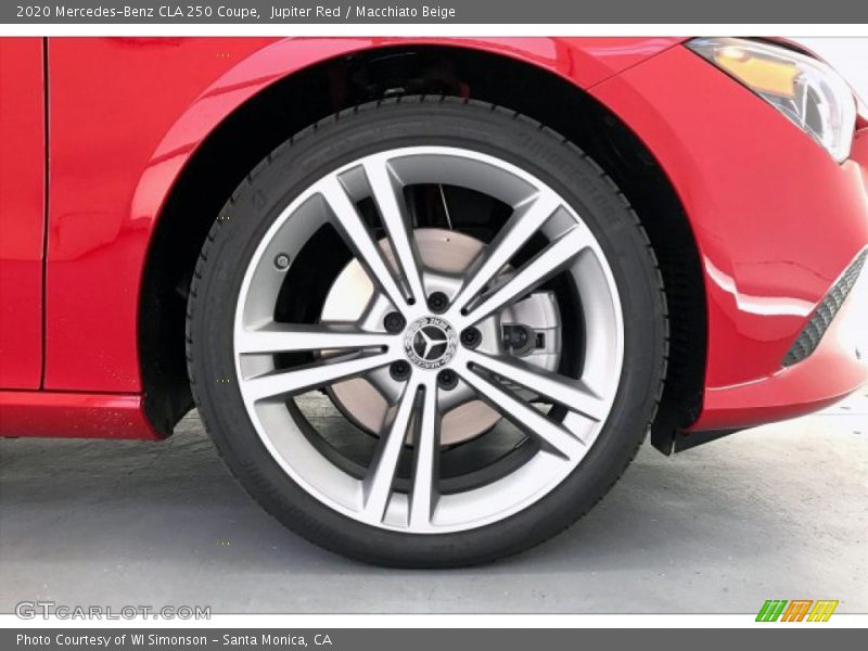 Jupiter Red / Macchiato Beige 2020 Mercedes-Benz CLA 250 Coupe