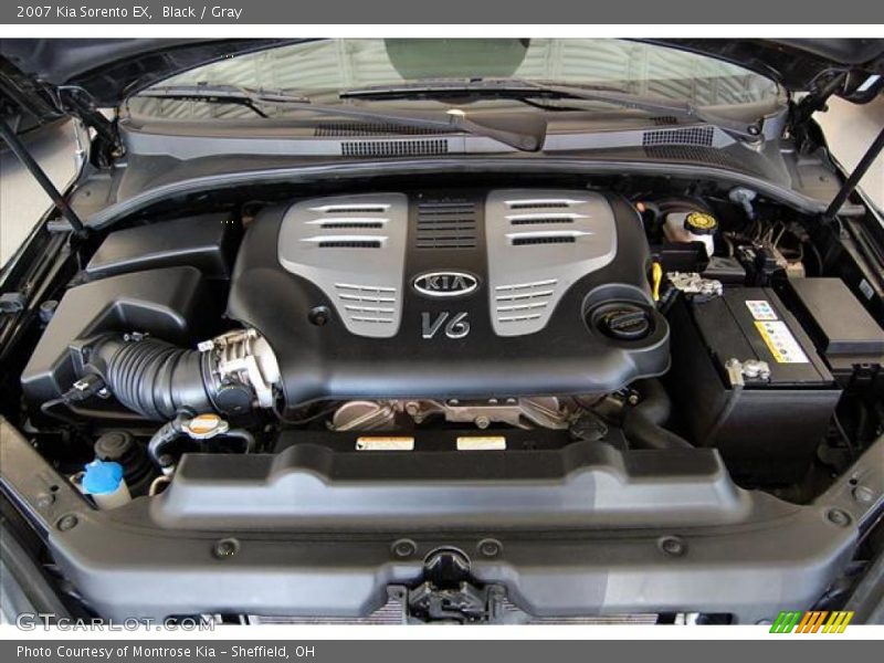 Black / Gray 2007 Kia Sorento EX