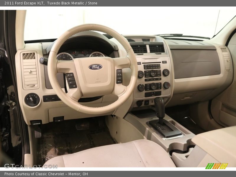 Tuxedo Black Metallic / Stone 2011 Ford Escape XLT