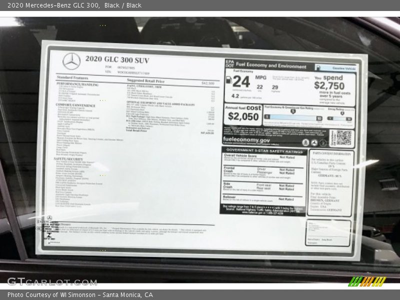 Black / Black 2020 Mercedes-Benz GLC 300