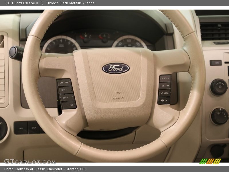 Tuxedo Black Metallic / Stone 2011 Ford Escape XLT