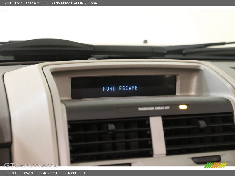 Tuxedo Black Metallic / Stone 2011 Ford Escape XLT