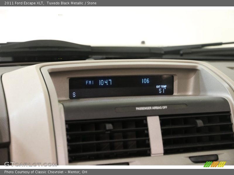 Tuxedo Black Metallic / Stone 2011 Ford Escape XLT