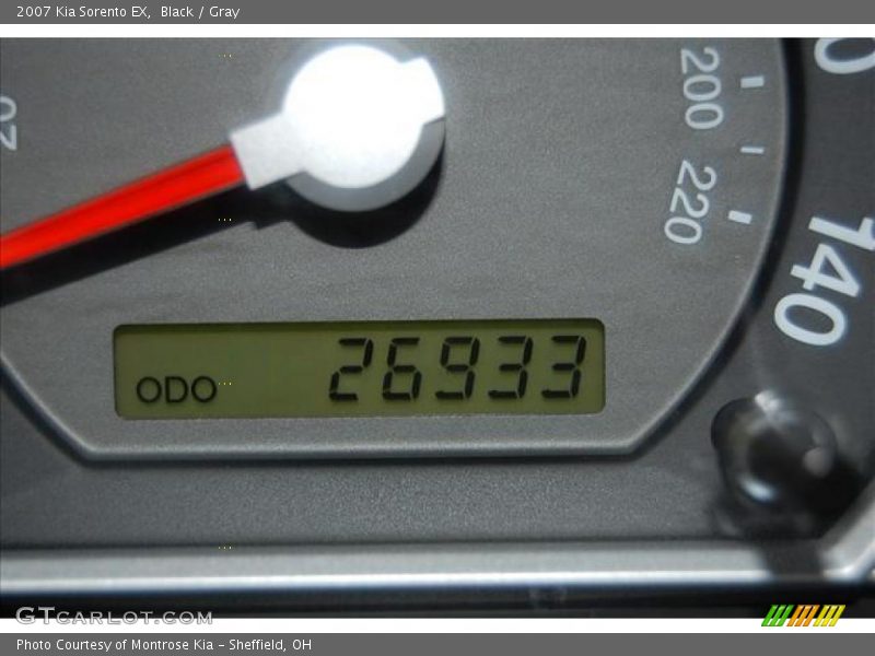 Black / Gray 2007 Kia Sorento EX
