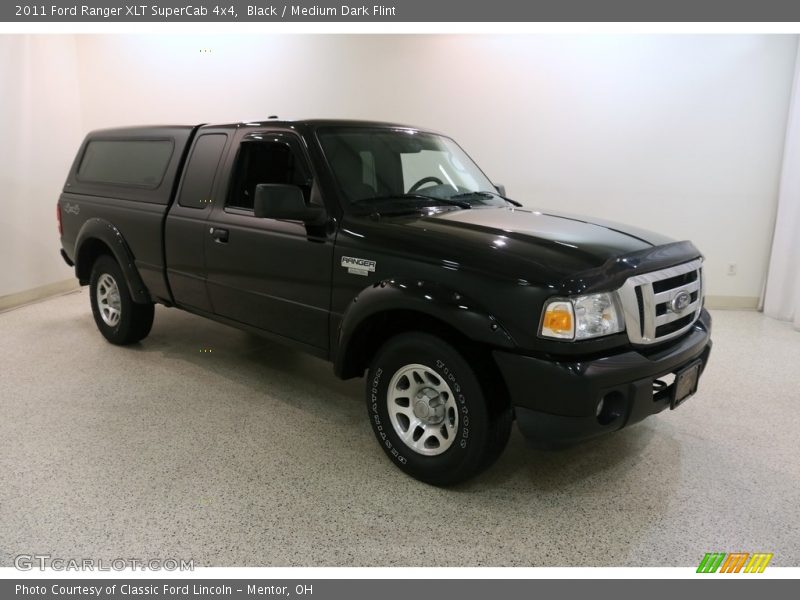 Black / Medium Dark Flint 2011 Ford Ranger XLT SuperCab 4x4