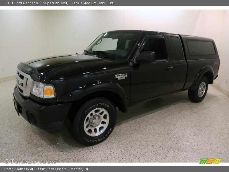 Black / Medium Dark Flint 2011 Ford Ranger XLT SuperCab 4x4