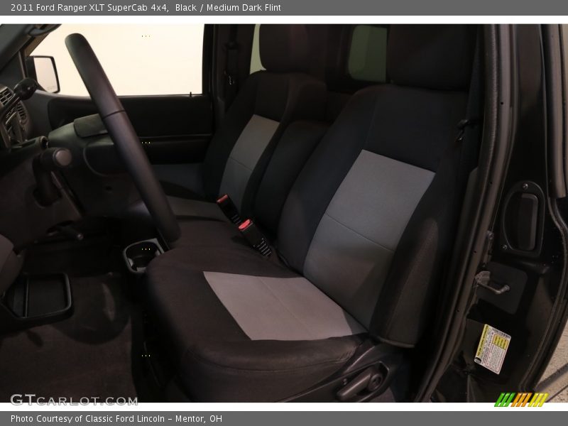 Black / Medium Dark Flint 2011 Ford Ranger XLT SuperCab 4x4