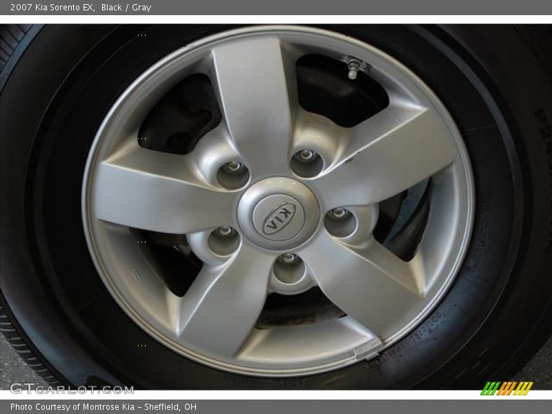 Black / Gray 2007 Kia Sorento EX