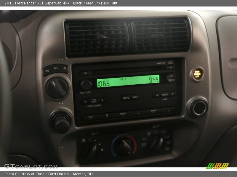 Black / Medium Dark Flint 2011 Ford Ranger XLT SuperCab 4x4