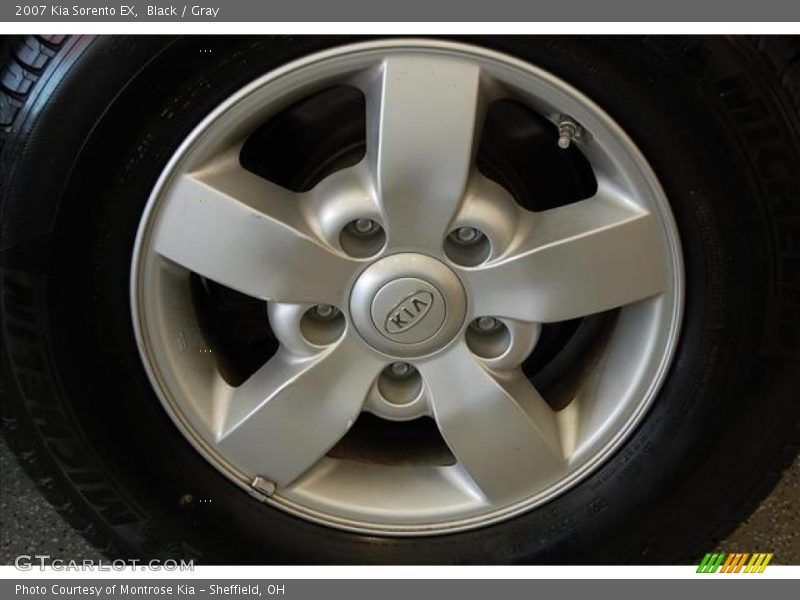 Black / Gray 2007 Kia Sorento EX