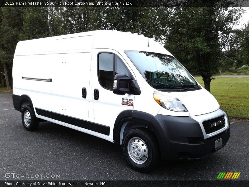 Bright White / Black 2019 Ram ProMaster 3500 High Roof Cargo Van
