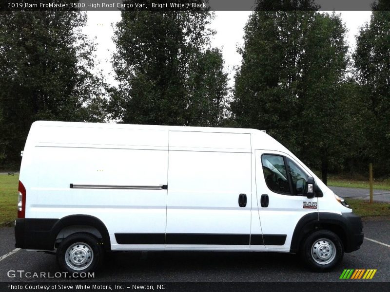 Bright White / Black 2019 Ram ProMaster 3500 High Roof Cargo Van