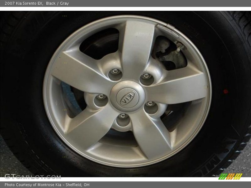 Black / Gray 2007 Kia Sorento EX