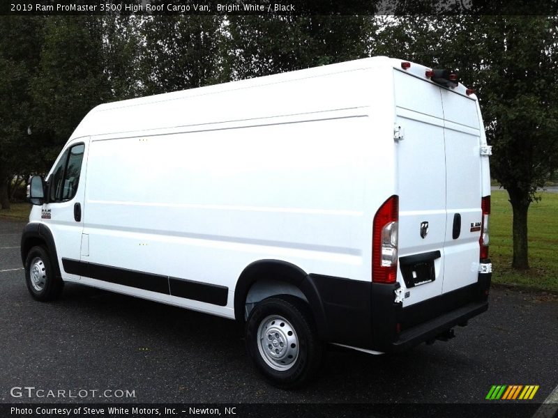 Bright White / Black 2019 Ram ProMaster 3500 High Roof Cargo Van