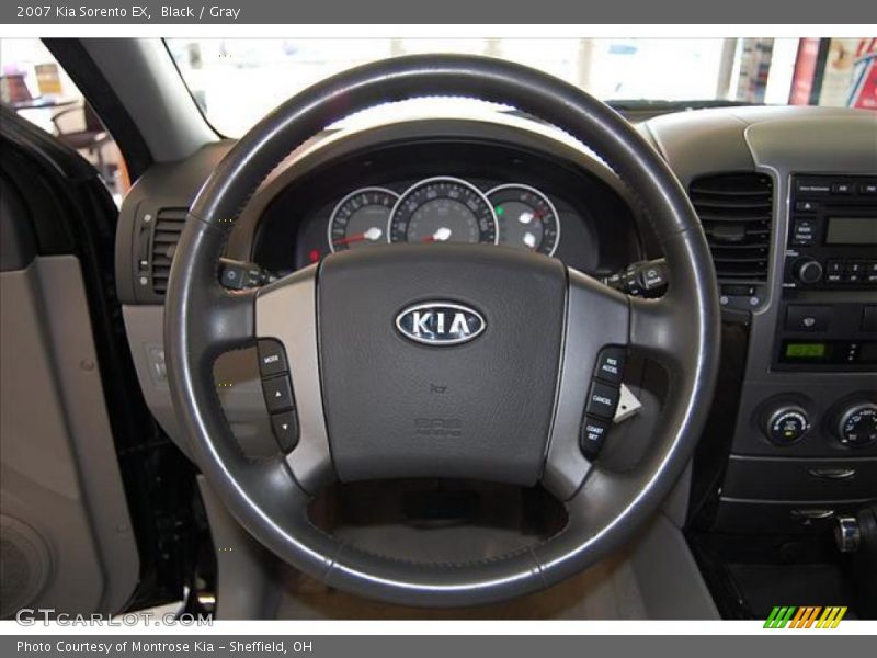 Black / Gray 2007 Kia Sorento EX