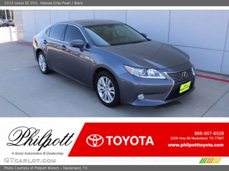 Nebula Gray Pearl / Black 2013 Lexus ES 350