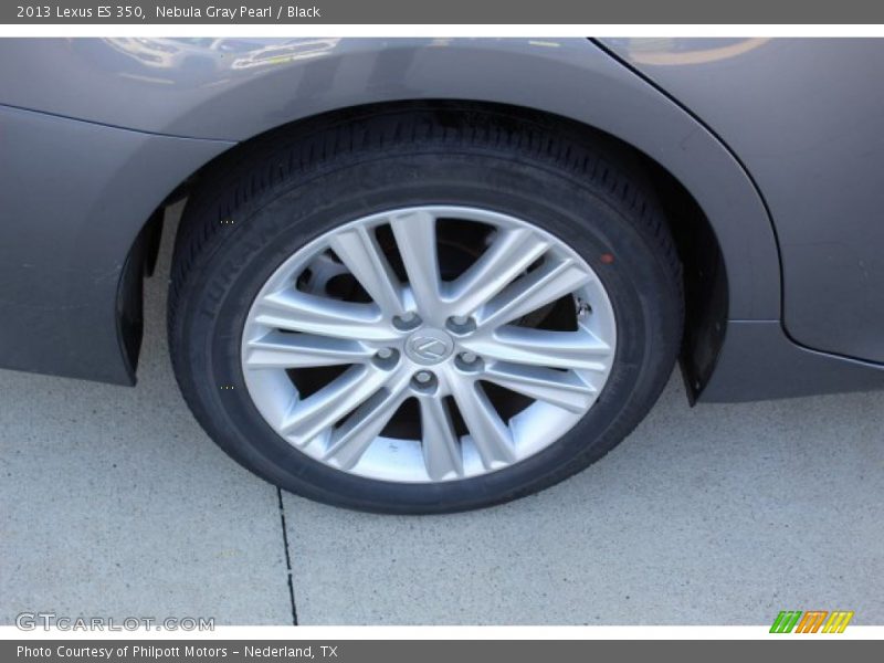 Nebula Gray Pearl / Black 2013 Lexus ES 350