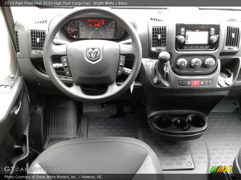 Bright White / Black 2019 Ram ProMaster 3500 High Roof Cargo Van