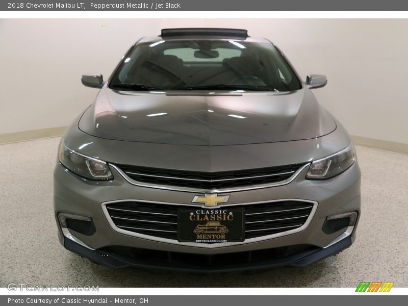 Pepperdust Metallic / Jet Black 2018 Chevrolet Malibu LT