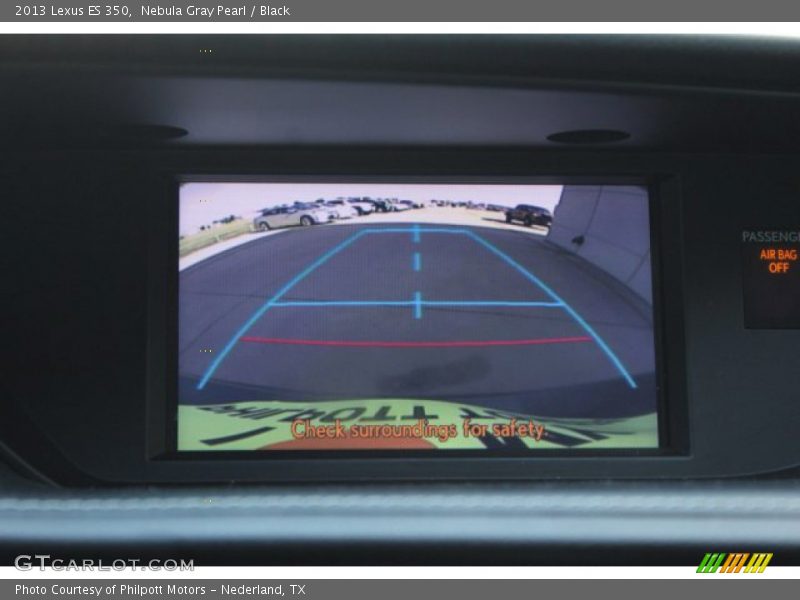 Nebula Gray Pearl / Black 2013 Lexus ES 350