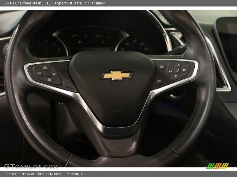 Pepperdust Metallic / Jet Black 2018 Chevrolet Malibu LT