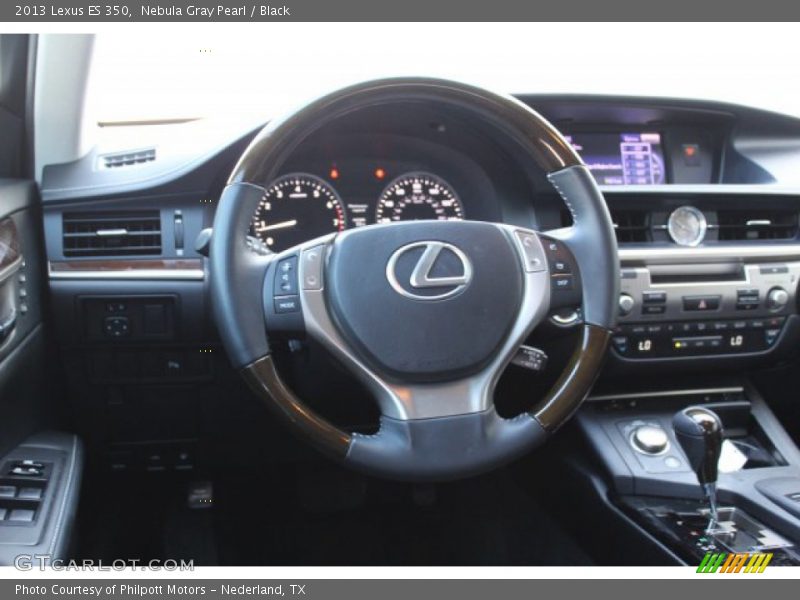 Nebula Gray Pearl / Black 2013 Lexus ES 350