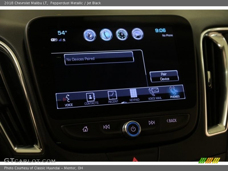 Pepperdust Metallic / Jet Black 2018 Chevrolet Malibu LT