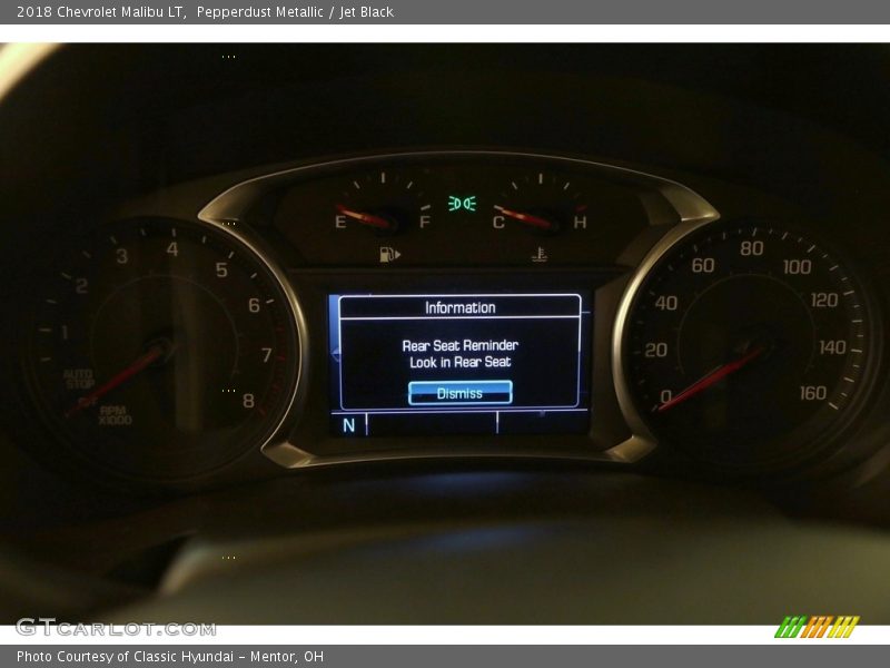 Pepperdust Metallic / Jet Black 2018 Chevrolet Malibu LT