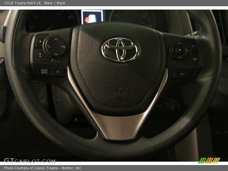Black / Black 2018 Toyota RAV4 LE