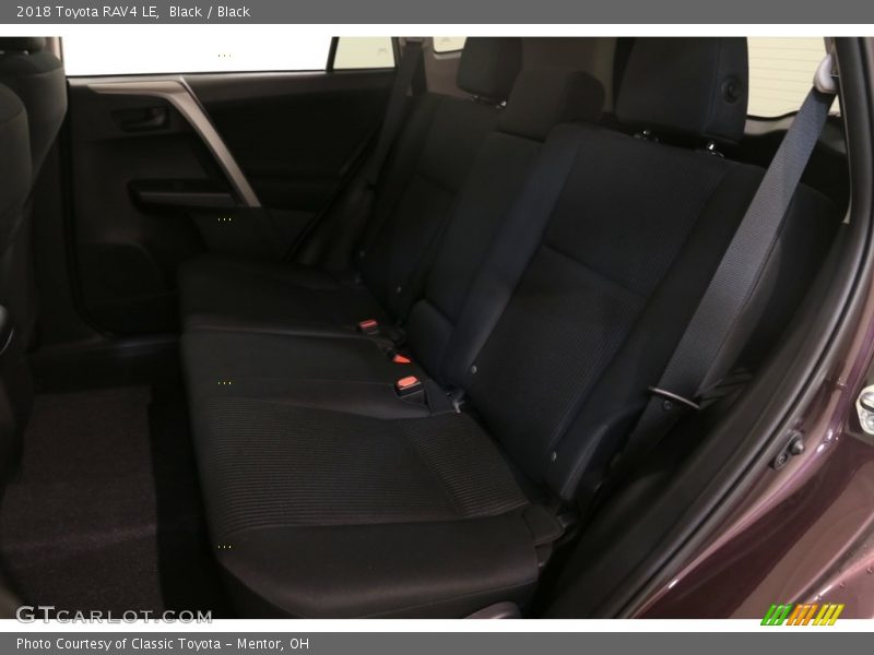 Black / Black 2018 Toyota RAV4 LE