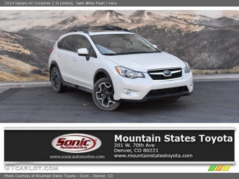 Satin White Pearl / Ivory 2014 Subaru XV Crosstrek 2.0i Limited