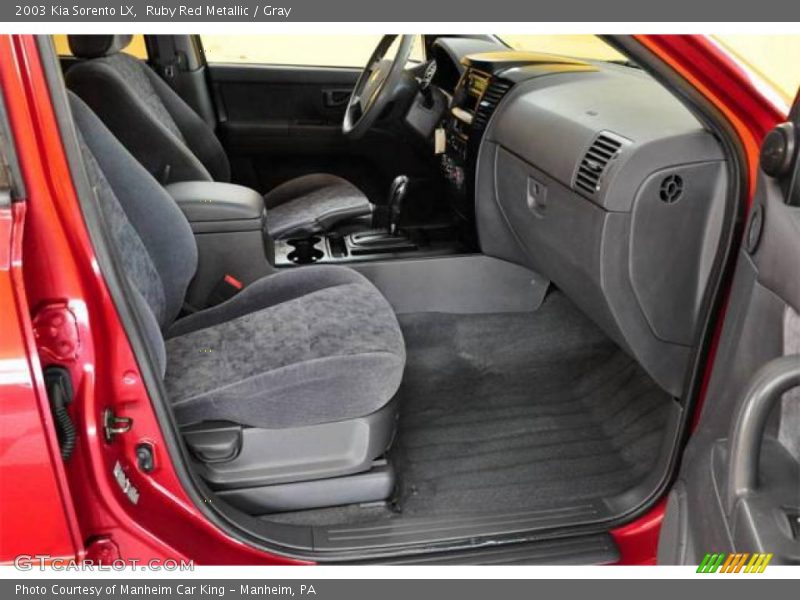 Ruby Red Metallic / Gray 2003 Kia Sorento LX